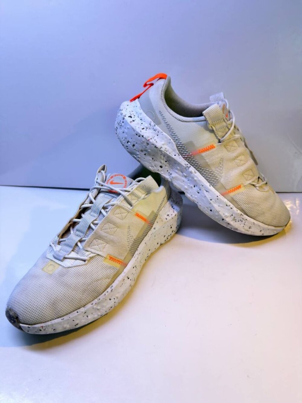 Nike Crater Impact – Men’s US 10 (EU 44) – Light Grey/Orange (DB2477-100)